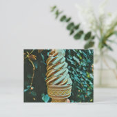 Eiscreme-Rezept Postkarte (Stehend Vorderseite)