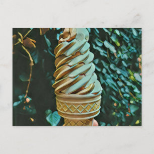 Eiscreme-Rezept Postkarte