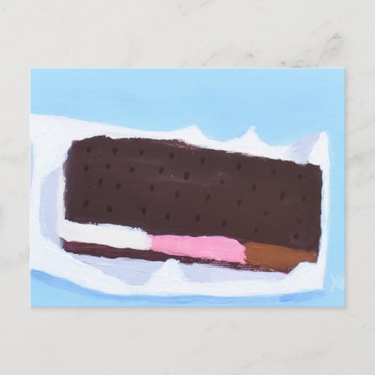 Eiscreme-Riegel Postkarte (Vorderseite)