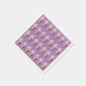 Eiscreme Rosa blaue Baumwolle Bonbons wirbeln Gebu Serviette (Ecke)