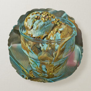 Eiscreme Rundes Kissen
