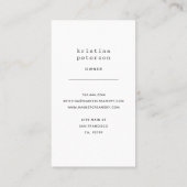 Eiscreme-Salon Creamery Visitenkarte (Rückseite)