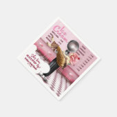 Eiscreme-Salon Sie wurde aufgedeckt Serviette (Ecke)