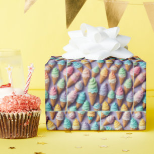 Eiscreme-Sammlung Geschenkpapier
