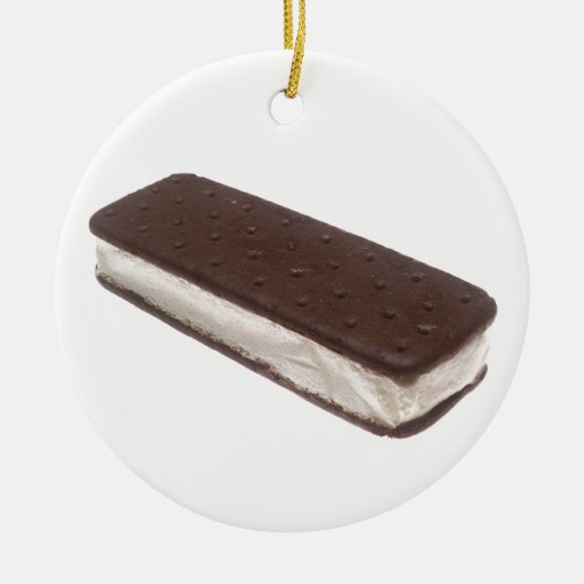 Eiscreme Sandwich Keramik Ornament (Vorne)