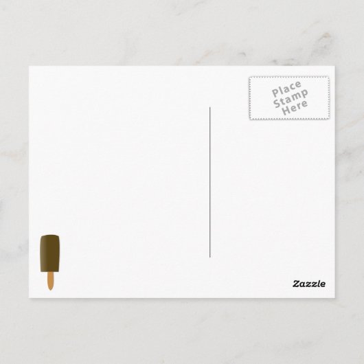 Eiscreme Sandwich Postkarte (Rückseite)