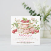 Eiscreme Sandwich Tag Wasserfarbe Einladung (Stehend Vorderseite)