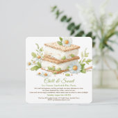 Eiscreme Sandwich Tag Wasserfarbe Einladung (Stehend Vorderseite)