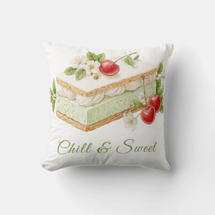 Eiscreme-Sandwich-Tag-Wasserfarbe Kissen