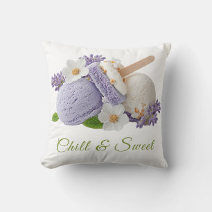 Eiscreme-Sandwich-Tag Wasserfarben  Kissen
