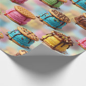 Eiscreme-Sandwiches-Verpackungspapier Geschenkpapier (Ecke)