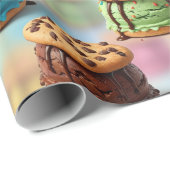 Eiscreme-Sandwiches-Verpackungspapier Geschenkpapier (Rolleneckpunkt)
