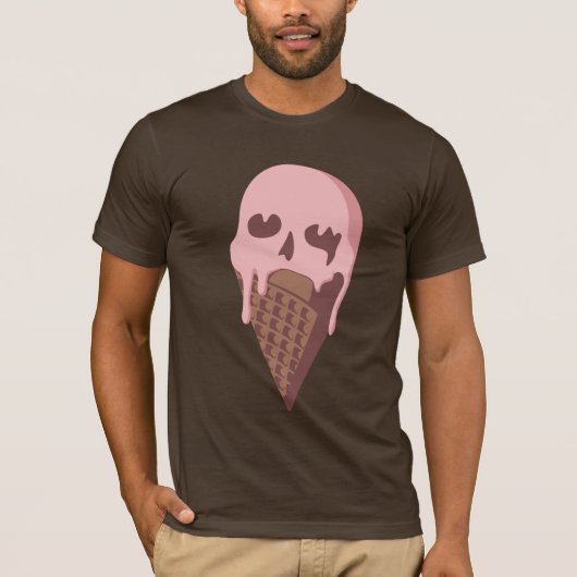 Eiscreme-Schädel T-Shirt (Vorderseite)