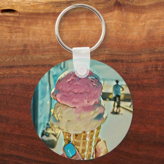 Eiscreme Schlüsselanhänger (Vorderseite)