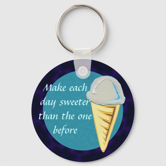 Eiscreme-Schlüsselanhänger Schlüsselanhänger (Vorderseite)