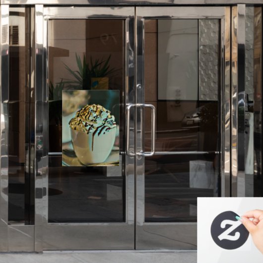 Eiscreme-Schokolade Fensteraufkleber (Büro Tür)