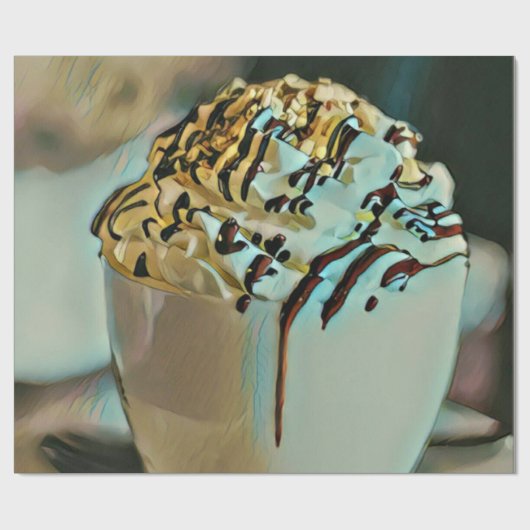 Eiscreme-Schokolade Geschenkpapier (Flach)