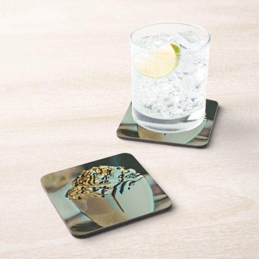 Eiscreme-Schokolade Getränkeuntersetzer (Rechte Seite)