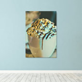 Eiscreme-Schokolade Leinwanddruck (Insitu (Holzboden))