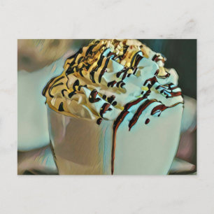 Eiscreme-Schokolade Postkarte