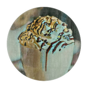 Eiscreme-Schokolade Schneidebrett