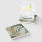 Eiscreme-Schokolade Steinuntersetzer (Seitenansicht)