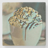 Eiscreme-Schokolade Steinuntersetzer (Vorderseite)