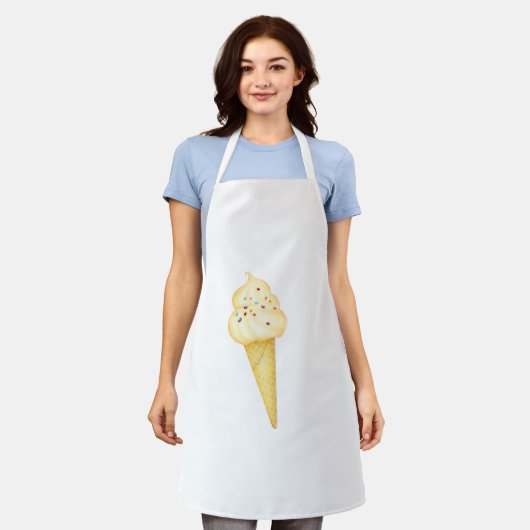 Eiscreme Schürze (Getragen)