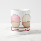 Eiscreme-Schüssel mit Griff Jumbo-Tasse (Vorderseite)