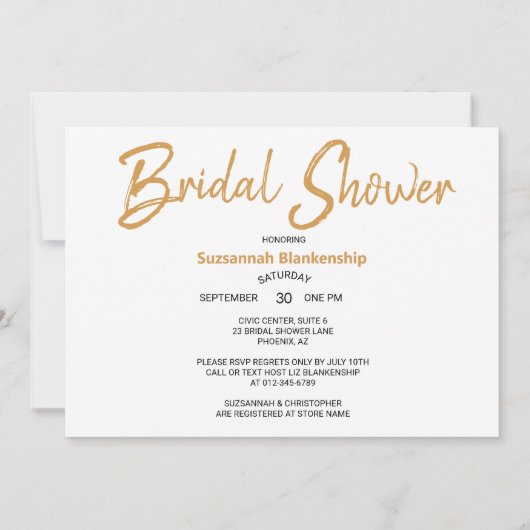 Eiscreme-Scoop auf WaffelBrautparty Einladung (Rückseite)