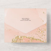 Eiscreme Scoop | GLITZER BRAUTPARTY All In One Einladung (Rückseite)