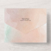 Eiscreme Scoop | Gold Pink Glitzer Brautparty All In One Einladung (Rückseite)