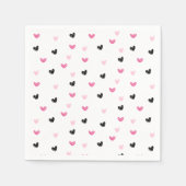 Eiscreme Scoop Hört Birthday Party Paper Napkin Serviette (Vorderseite)