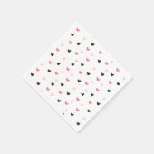 Eiscreme Scoop Hört Birthday Party Paper Napkin Serviette (Ecke)