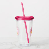 Eiscreme Scoops Niedlich Romantischer Valentinstag Acryltrinkbecher (Links)