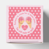Eiscreme Scoops Niedlich Romantischer Valentinstag Geschenkschachtel (Oben)