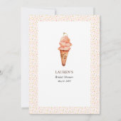 Eiscreme Scoopup Guess Who-Brautparty Einladung (Rückseite)