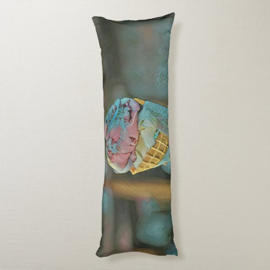 Eiscreme Seitenschläferkissen (Rückseite (Vertikal))