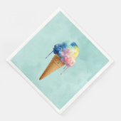 Eiscreme Serviette (Ecke)