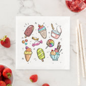Eiscreme Serviette (Beispiel)