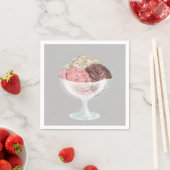 Eiscreme Serviette (Beispiel)