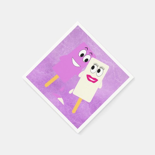 Eiscreme Serviette (Ecke)