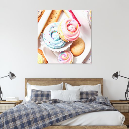 Eiscreme Seven Leinwanddruck (Insitu (Schlafzimmer))
