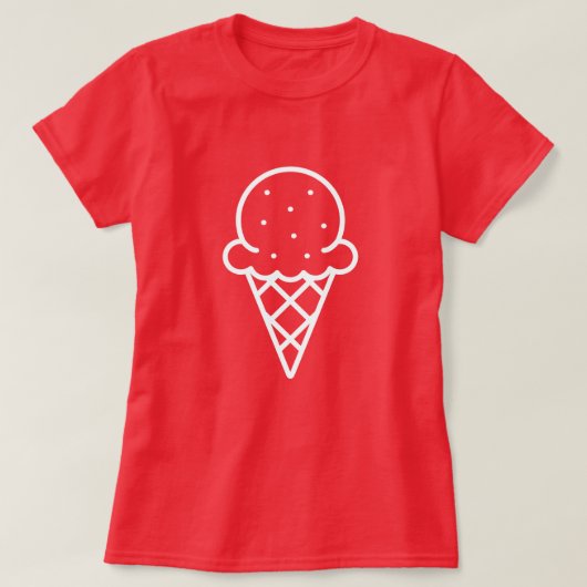 Eiscreme-Shirt - dunkle Farben T-Shirt (Design vorne)