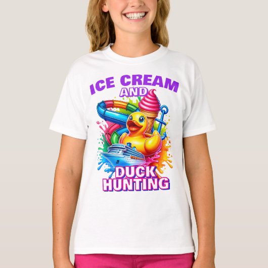 Eiscreme, Shirt für Entenkreuzfahrten, Kreuzküken (Vorderseite)