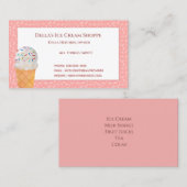 Eiscreme-Shop Frische Pasta machen Business Cards Visitenkarte (Vorne/Hinten)