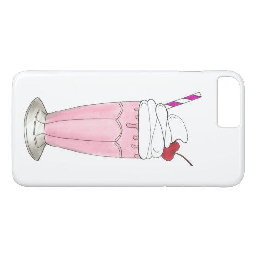 Eiscreme Shoppe Erdbeere Rosa Milkshake Feinschmec Case-Mate iPhone Hülle (Rückseite (Horizontal))