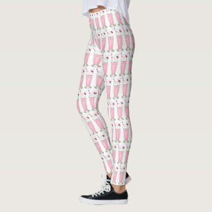 Eiscreme Shoppe Erdbeere Rosa Milkshake Feinschmec Leggings