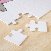 Eiscreme Shoppe Erdbeere Rosa Milkshake Feinschmec Puzzle (Seite)