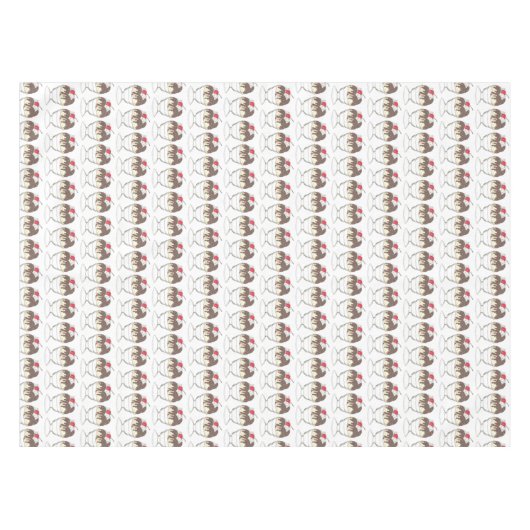 Eiscreme Shoppe Hot Fudge Sundae Dessert Cherry Tischdecke (Vorderseite (Horizontal))